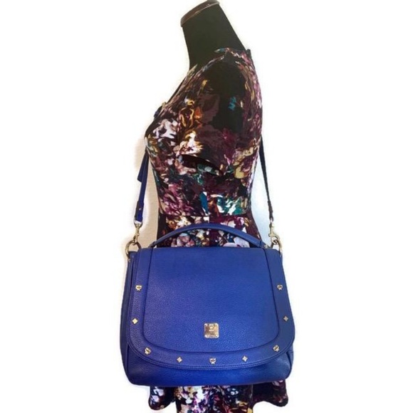 MCM Handbags - MCM Blue Shoulder/Crossbody Bag Authentic
